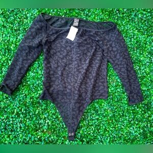 NWT Good American Lace Bodysuit Black size 4 (1X)